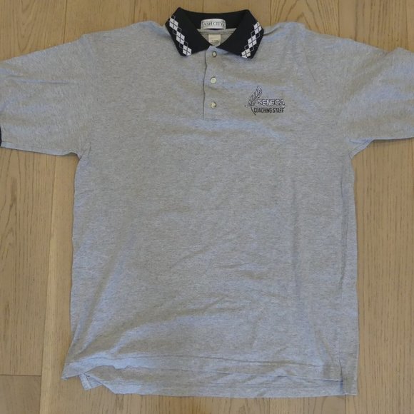 Seneca Coaching  Staff Ash City Grey Large Polo - Picture 1 of 6